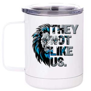 They Not Like Us Detroit Football Sports Fan 12 oz Stainless Steel Tumbler Cup