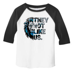 They Not Like Us Detroit Football Sports Fan Toddler Fine Jersey T-Shirt