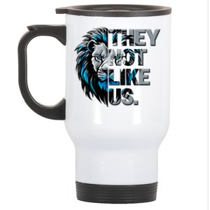 They Not Like Us Detroit Football Sports Fan Stainless Steel Travel Mug