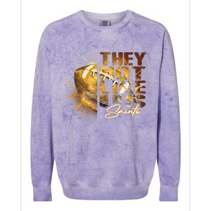 They Not Like Us Saints Colorblast Crewneck Sweatshirt