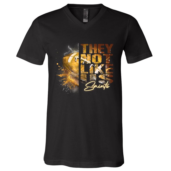 They Not Like Us Saints V-Neck T-Shirt