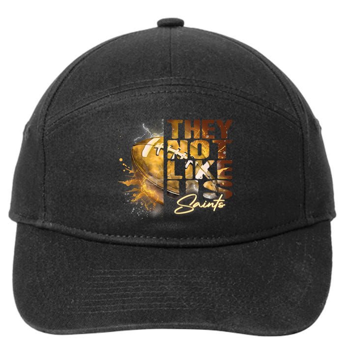 They Not Like Us Saints 7-Panel Snapback Hat