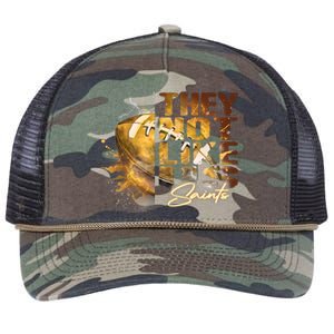 They Not Like Us Saints Retro Rope Trucker Hat Cap