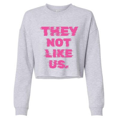 They Not Like Us Women Cropped Pullover Crew