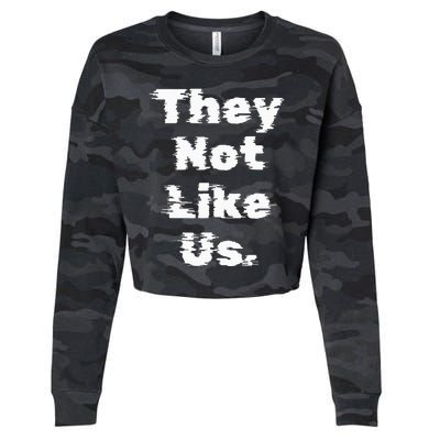 They Not Like Us Cropped Pullover Crew