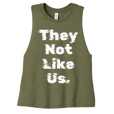 They Not Like Us Women's Racerback Cropped Tank