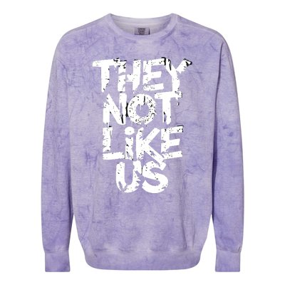 They Not Like Us Colorblast Crewneck Sweatshirt