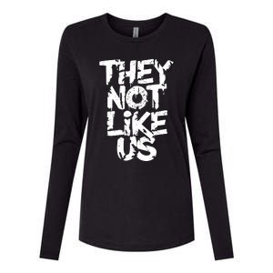 They Not Like Us Womens Cotton Relaxed Long Sleeve T-Shirt