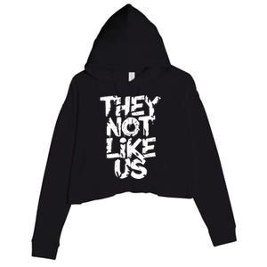 They Not Like Us Crop Fleece Hoodie