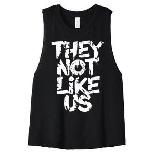 They Not Like Us Women's Racerback Cropped Tank