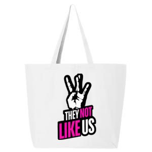 They Not Like Us Pink Hip Hop Music Quote 25L Jumbo Tote