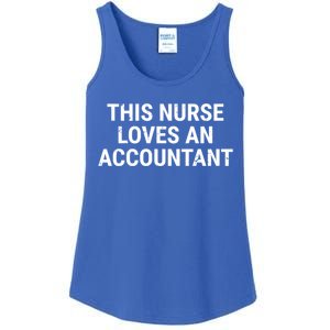 This Nurse Loves An Accountant Cute Couple Funny Gift Ladies Essential Tank