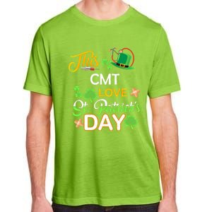 This Nurse Love St Patrick's Day Cmt One Lucky Nurse Gift Adult ChromaSoft Performance T-Shirt