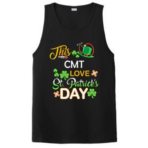 This Nurse Love St Patrick's Day Cmt One Lucky Nurse Gift PosiCharge Competitor Tank