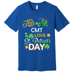 This Nurse Love St Patrick's Day Cmt One Lucky Nurse Gift Premium T-Shirt