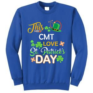 This Nurse Love St Patrick's Day Cmt One Lucky Nurse Gift Tall Sweatshirt