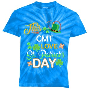 This Nurse Love St Patrick's Day Cmt One Lucky Nurse Gift Kids Tie-Dye T-Shirt