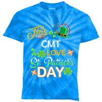 This Nurse Love St Patrick's Day Cmt One Lucky Nurse Gift Kids Tie-Dye T-Shirt