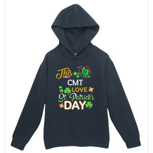 This Nurse Love St Patrick's Day Cmt One Lucky Nurse Gift Urban Pullover Hoodie