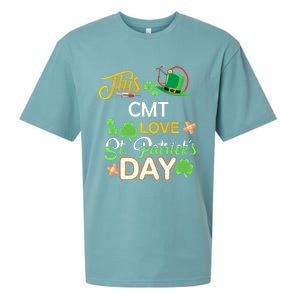 This Nurse Love St Patrick's Day Cmt One Lucky Nurse Gift Sueded Cloud Jersey T-Shirt