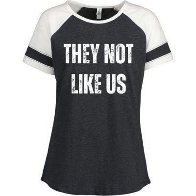 They Not Like Us Ov Hoe Ov Ho Enza Ladies Jersey Colorblock Tee