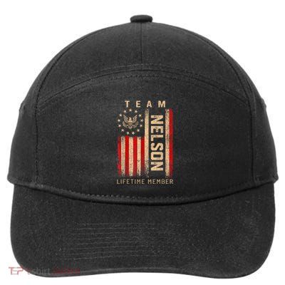 Team Nelson Lifetime Member American Flag 7-Panel Snapback Hat