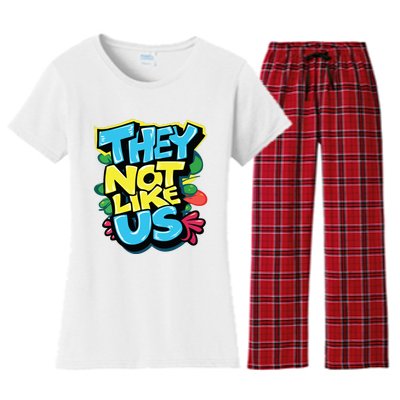 They Not Like Us Women's Flannel Pajama Set