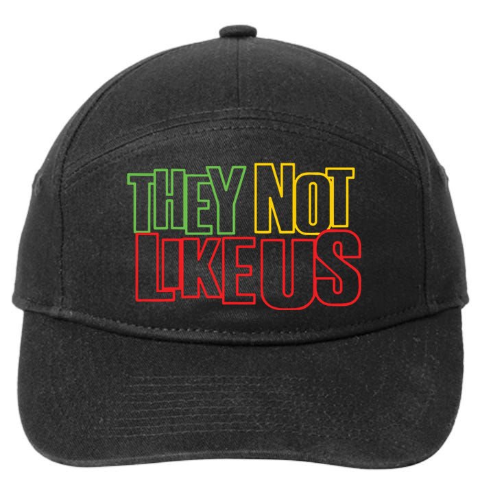 They Not Like Us 7-Panel Snapback Hat