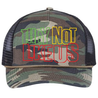 They Not Like Us Retro Rope Trucker Hat Cap