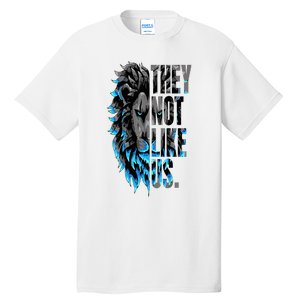 They Not Like Us Touchdown American Football Game Day Lion Tall T-Shirt