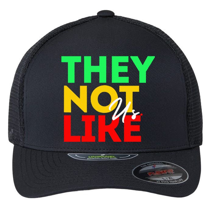 They Not Like Us Flexfit Unipanel Trucker Cap