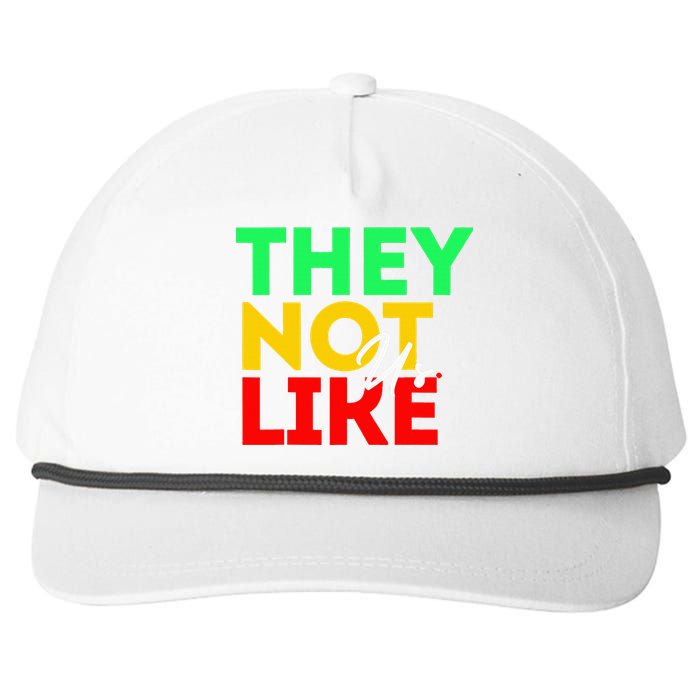 They Not Like Us Snapback Five-Panel Rope Hat