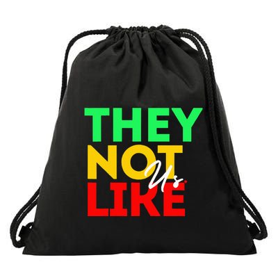 They Not Like Us Drawstring Bag