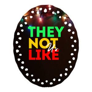 They Not Like Us Ceramic Oval Ornament