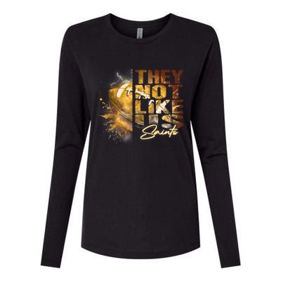 They Not Like Us Saints Womens Cotton Relaxed Long Sleeve T-Shirt