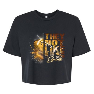 They Not Like Us Saints Bella+Canvas Jersey Crop Tee