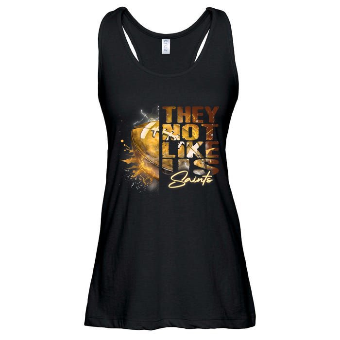 They Not Like Us Saints Ladies Essential Flowy Tank