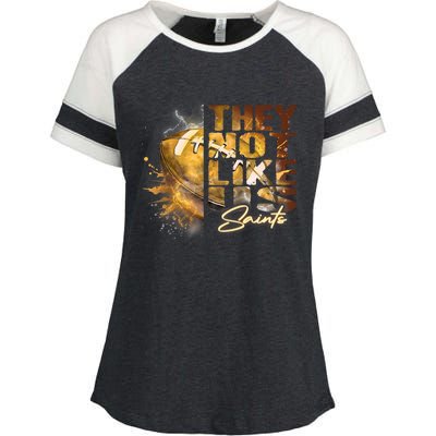 They Not Like Us Saints Enza Ladies Jersey Colorblock Tee