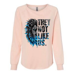 They Not Like Us Touchdown American Football Game Day Lion Womens California Wash Sweatshirt