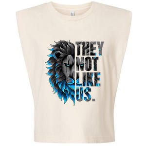 They Not Like Us Touchdown American Football Game Day Lion Garment-Dyed Women's Muscle Tee