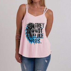 They Not Like Us Touchdown American Football Game Day Lion Women's Strappy Tank