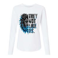 They Not Like Us Touchdown American Football Game Day Lion Womens Cotton Relaxed Long Sleeve T-Shirt