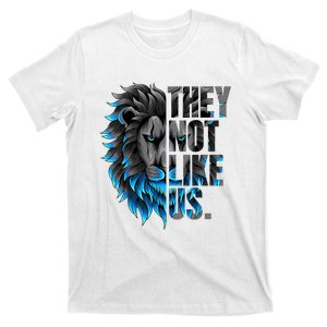 They Not Like Us Touchdown American Football Game Day Lion T-Shirt