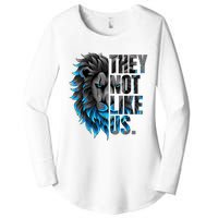 They Not Like Us Touchdown American Football Game Day Lion Women's Perfect Tri Tunic Long Sleeve Shirt