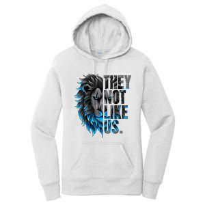 They Not Like Us Touchdown American Football Game Day Lion Women's Pullover Hoodie