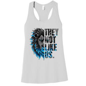 They Not Like Us Touchdown American Football Game Day Lion Women's Racerback Tank