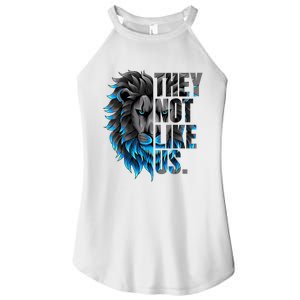 They Not Like Us Touchdown American Football Game Day Lion Women's Perfect Tri Rocker Tank