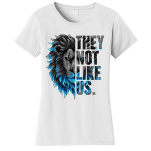 They Not Like Us Touchdown American Football Game Day Lion Women's T-Shirt