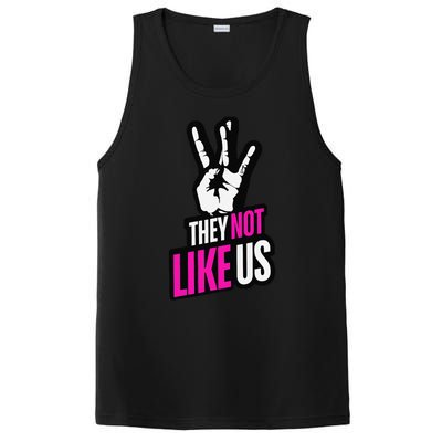 They Not Like Us Pink Hip Hop Music Quote PosiCharge Competitor Tank