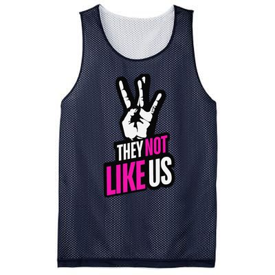 They Not Like Us Pink Hip Hop Music Quote Mesh Reversible Basketball Jersey Tank